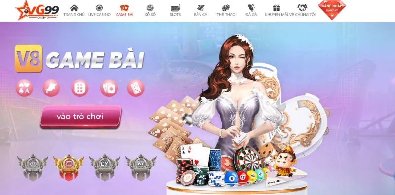 Các dạng game bài phổ biến góp mặt tại sòng bạc VG99